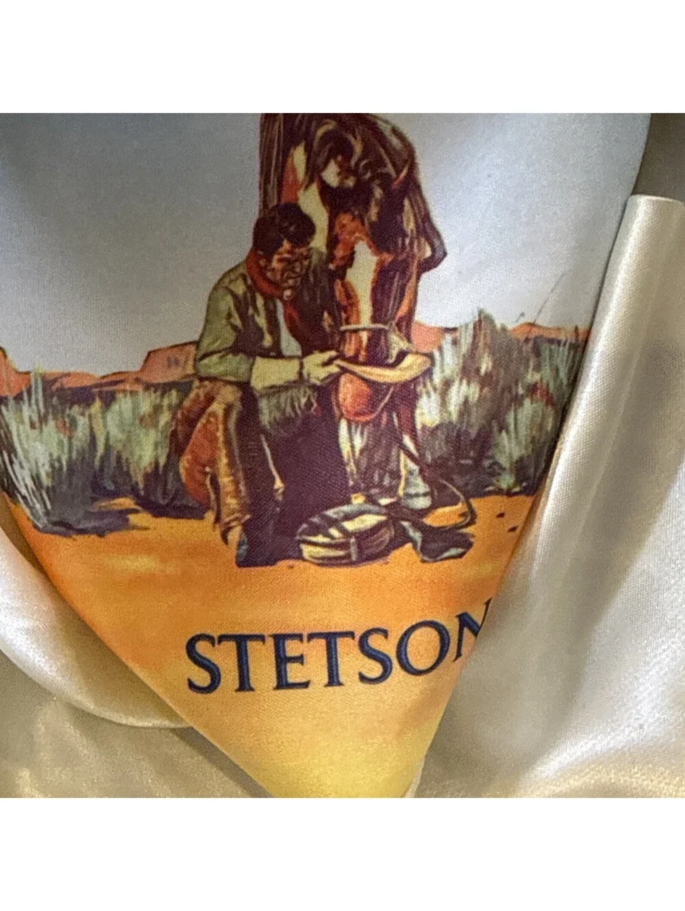 Vintage Stetson 3X Beaver Western Cowboy Hat Size 7 1978 Feather Band Brown EUC